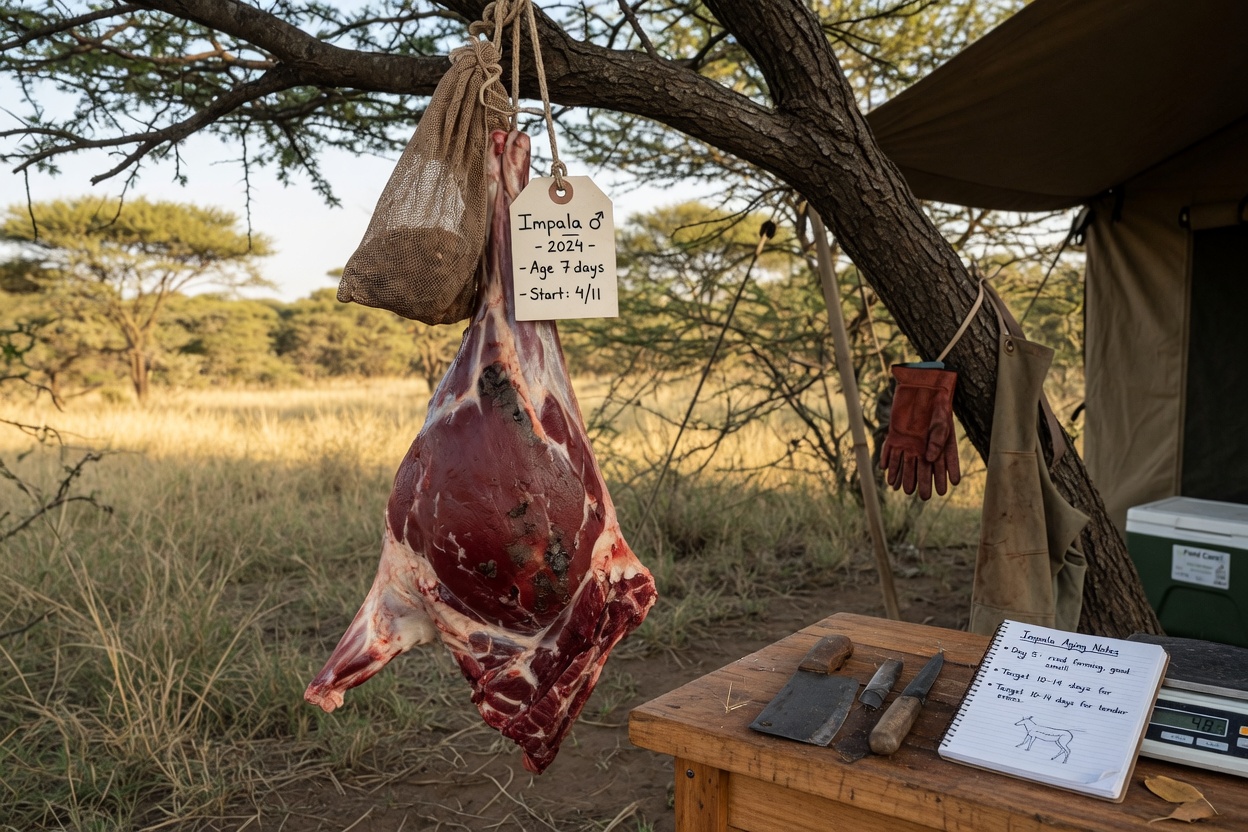 Aging Impala Meat Right for Peak Table Quality