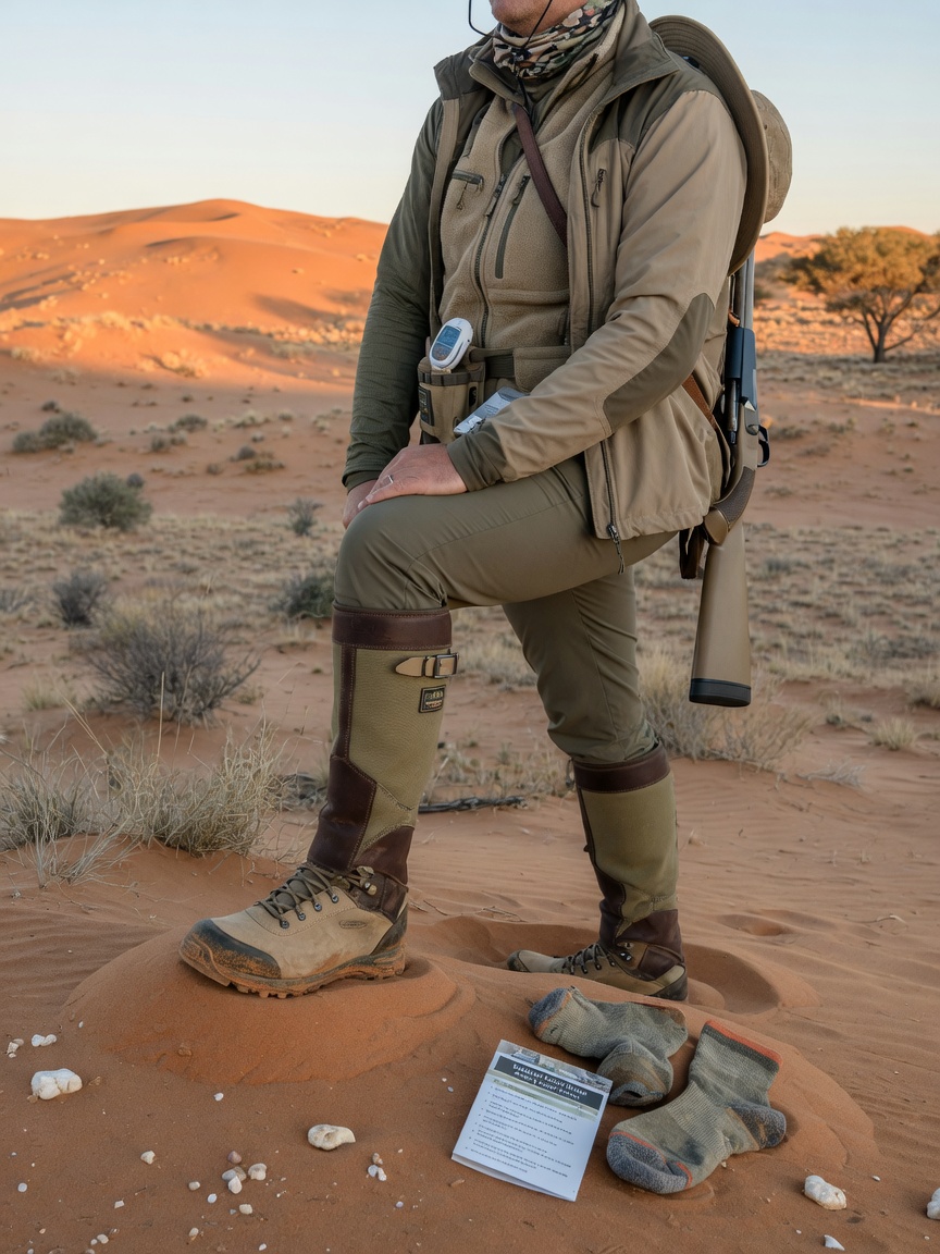 Best Boots and Layering for Kalahari Sand Hunts