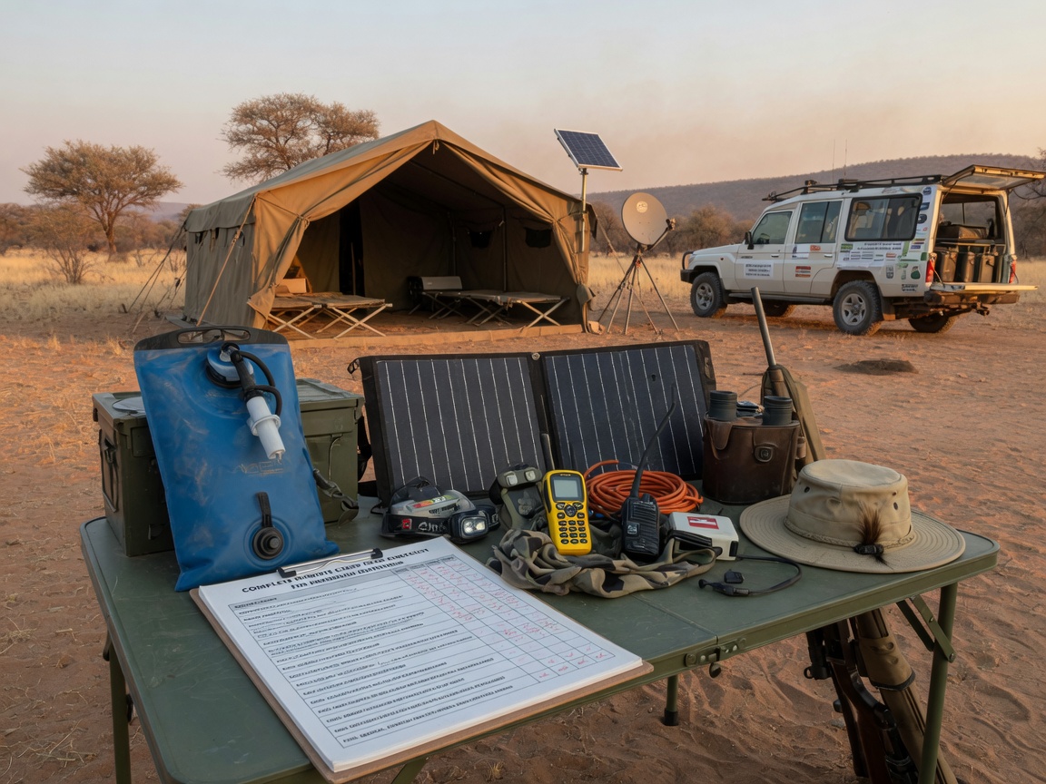 Complete Remote Camp Gear Checklist for Namibian Outfitters